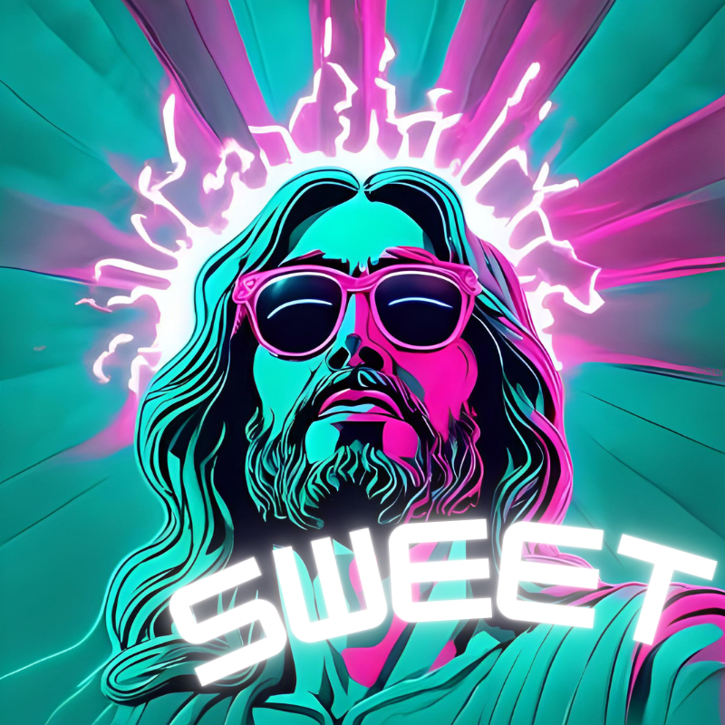 Sweet Jesus pre-rolls five-pack, sativa-dominant cannabis with sweet citrus and berry aroma.