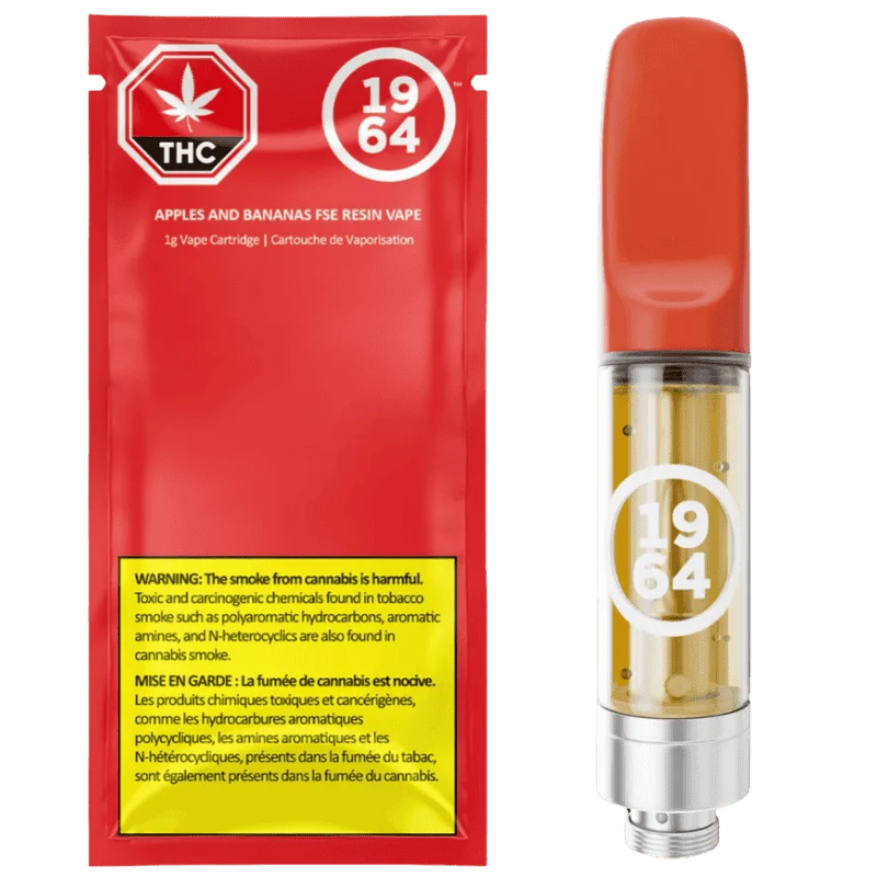 1964 – Apples & Bananas Cured Resin Cartridge – 1G