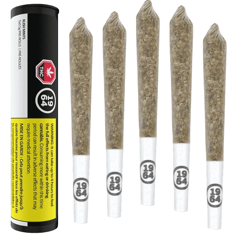 1964 – Kush Mints 5PK Pre-Rolls – 2.5G