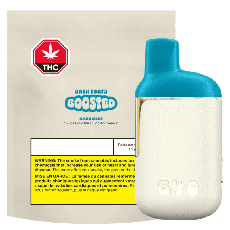 Back Forty – Kush Mint Boosted All-In-One Vape – 1.2G