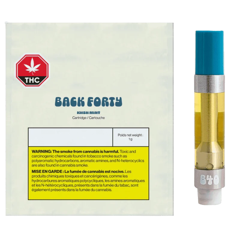Back Forty – Kush Mint Hybrid Cartridge –  Hybrid 1G