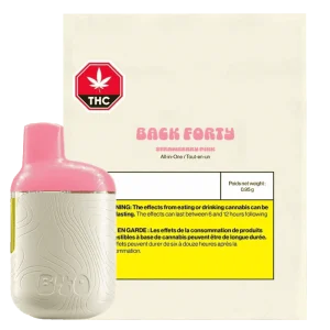 Back Forty – Strawberry Pink All-In-One Vape – 0.95G