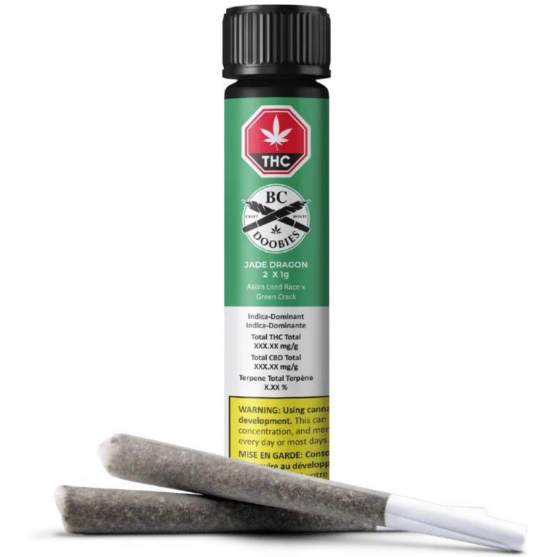 Bc Doobies – Jade Dragon Pre-Rolls – 2G