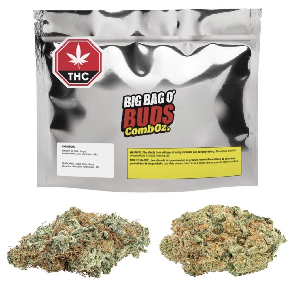 Big Bag O’Buds – Comboz – Amnesia Og & Tropicanna Tangie Lto – 28G
