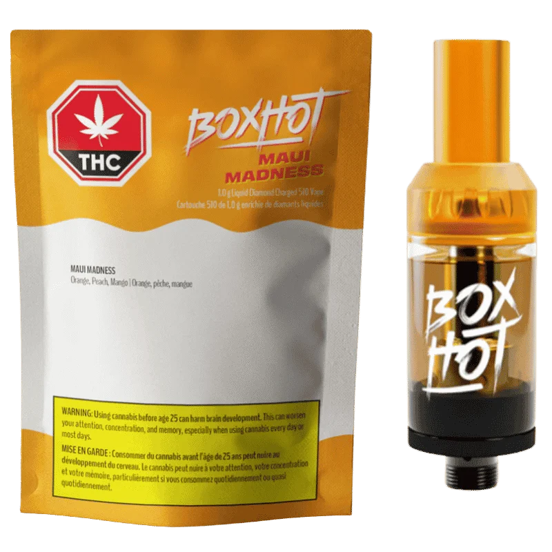Boxhot – Maui Madness Liquid Diamond Charged 510 Vape – 1G