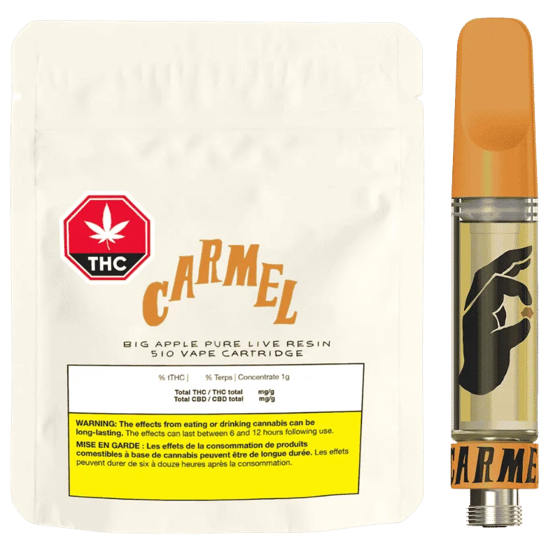 Carmel – Big Apple Pure Live Resin 510 Cart – 1G
