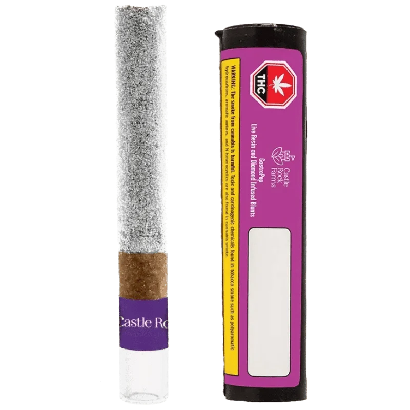 Castle Rock Farms – Gastropop Live Resin And Diamond Infused Blunt – 1G