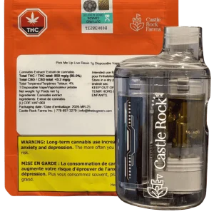 Castle Rock Farms – Pick Me Up Live Resin Disposable Vape (Aio) – 1G