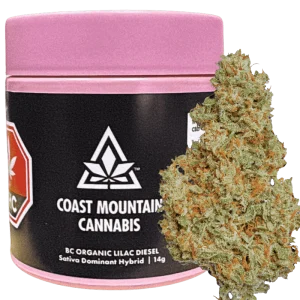 Coast Mountain – BC Organic Lilac Diesel 3.5g