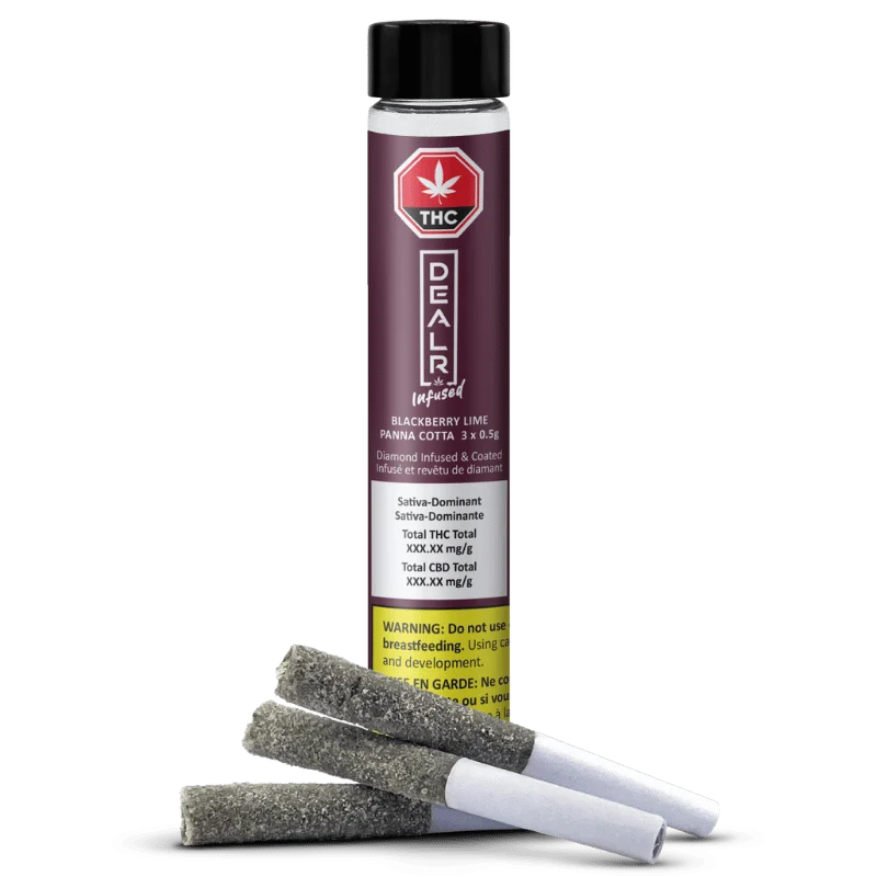 Dealr Infused – Blackberry Lime Panna Cotta Infused Pre-Rolls – 1.5G