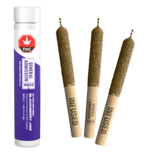 General Admission – Blackberry Jam Diamond Infused Pre-Rolls – 1.5G