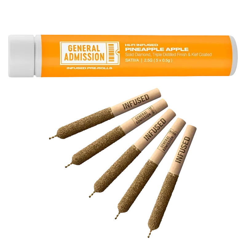 General Admission – Pineapple Apple Hi-Fi Infused Pre-Rolls – 2.5G