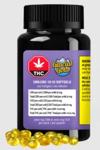 Glacial Gold – CBD:CBN 10:10mg – 50pk Caps