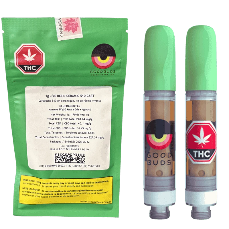 Good Buds – Gluerangutan Cured Resin Cartridge – 1G
