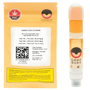 Good Buds – Mango Cake Live Resin Cartridge – 1G