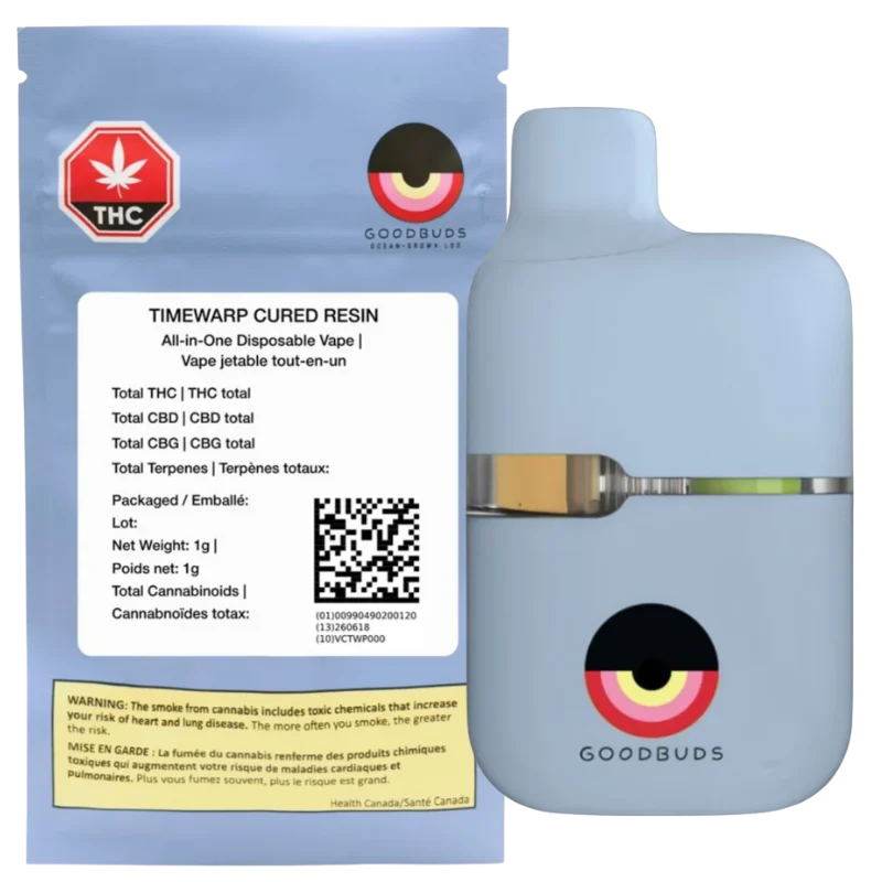 Good Buds – Timewarp Cured Resin All-In-One Vape – 1G