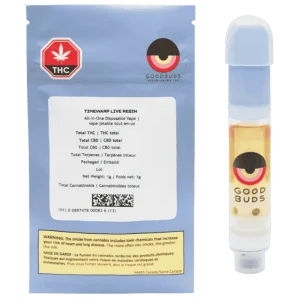 Good Buds – Timewarp Live Resin Cartridge – 1G