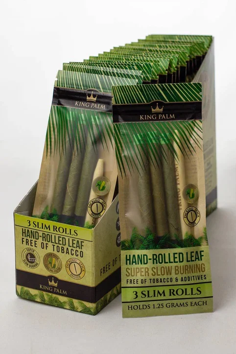 King Palm Hand-Rolled Leaf-Slim-3 Pack