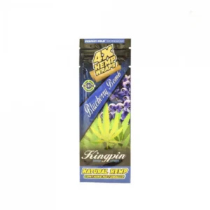 Kingpin Hemp Wraps – 4 Pack (Blueberry)