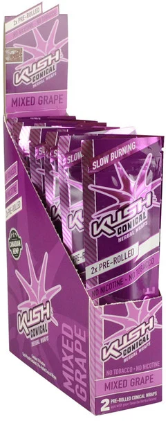 Kush Conical Herbal Wraps 2pk – Mixed Grapes
