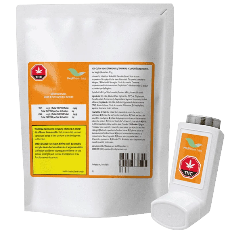 Medipharm Labs – Shake & Puff Rapid Thc Inhaler – 7.3G