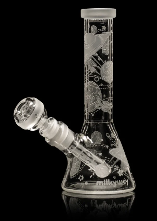 Milkyway Space Odyssey Mini Beaker Bong 8″ – Clear