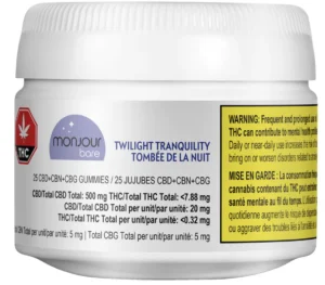 Monjour – Twilight Tranquility Gummies – 25pk