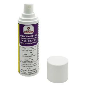 Naturally Nutra – 24K Gold Cbd:Cbg Transdermal Spray – 60G