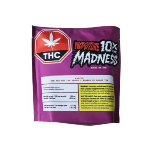 No Future – 10X The Madness: The Red One Indica Thc Gummies – 100G