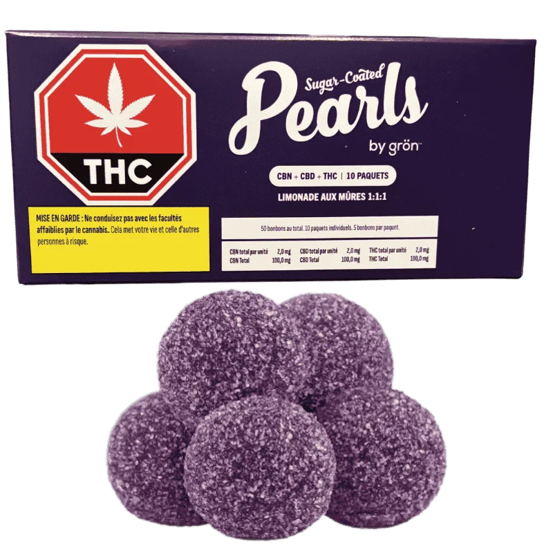 Pearls – Blackberry Lemonade Cbd:Cbn:Thc Gummies – 10pk