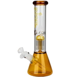 PHS 12″ Glass beaker color Bong with tree arm percolator
