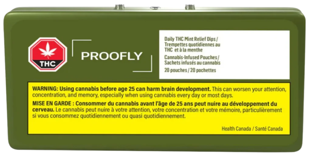 Proofly – THC Mint – Dip Pouches