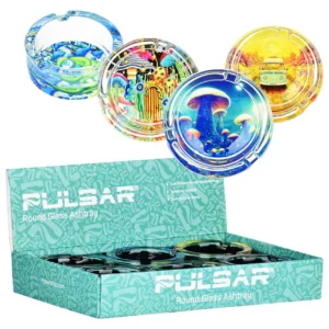 Pulsar Design Series Round Glass Ashtray