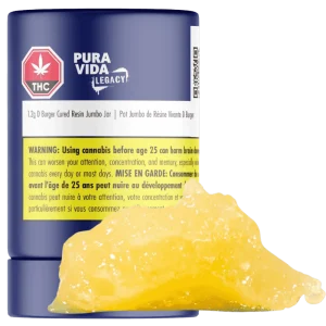 Pura Vida Legacy – D Burger Cured Resin Jumbo Jar – 1.2G