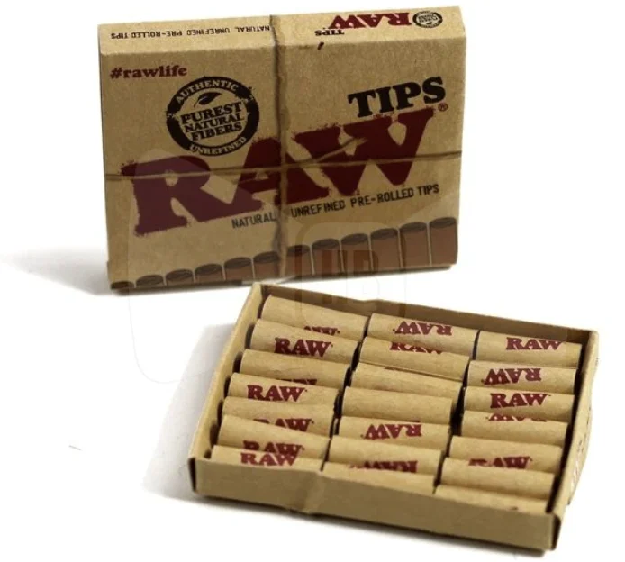 Raw Pre-Rolled Tips – Regular 20pk