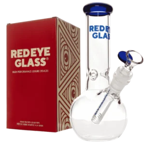 RED EYE GLASS® 8″ Bubble Base Water Pipe