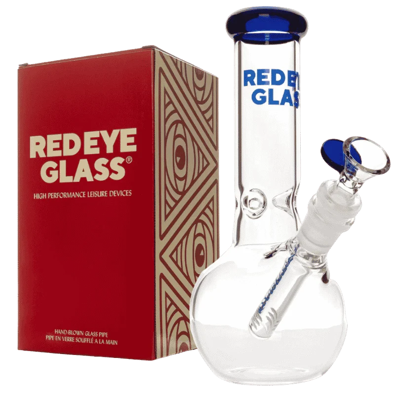 RED EYE GLASS® 8″ Bubble Base Water Pipe