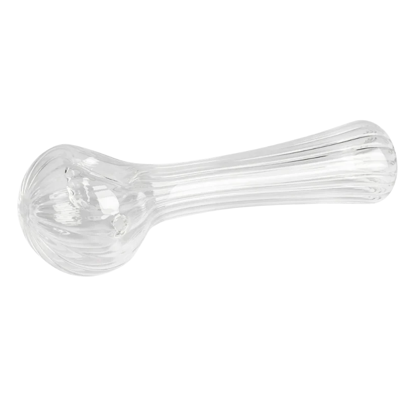 Red Eye Glass Clear Cascade Hand Pipe