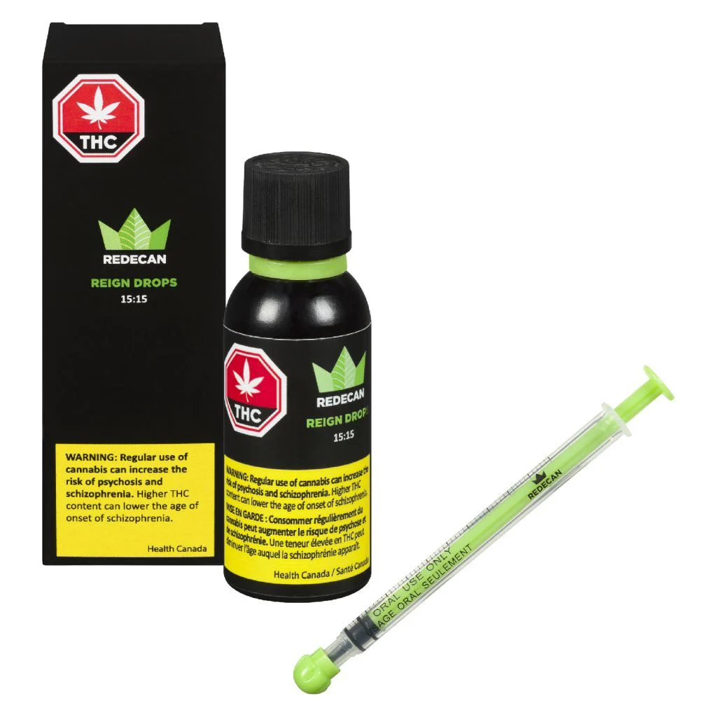 Redecan – Reign Drops 15:15 – 30ml – THC + CBD