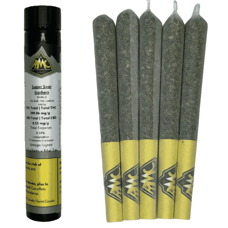 Rocky Mountain Cannabis – Super Sour Gushers Pre-Rolls – 2.5G