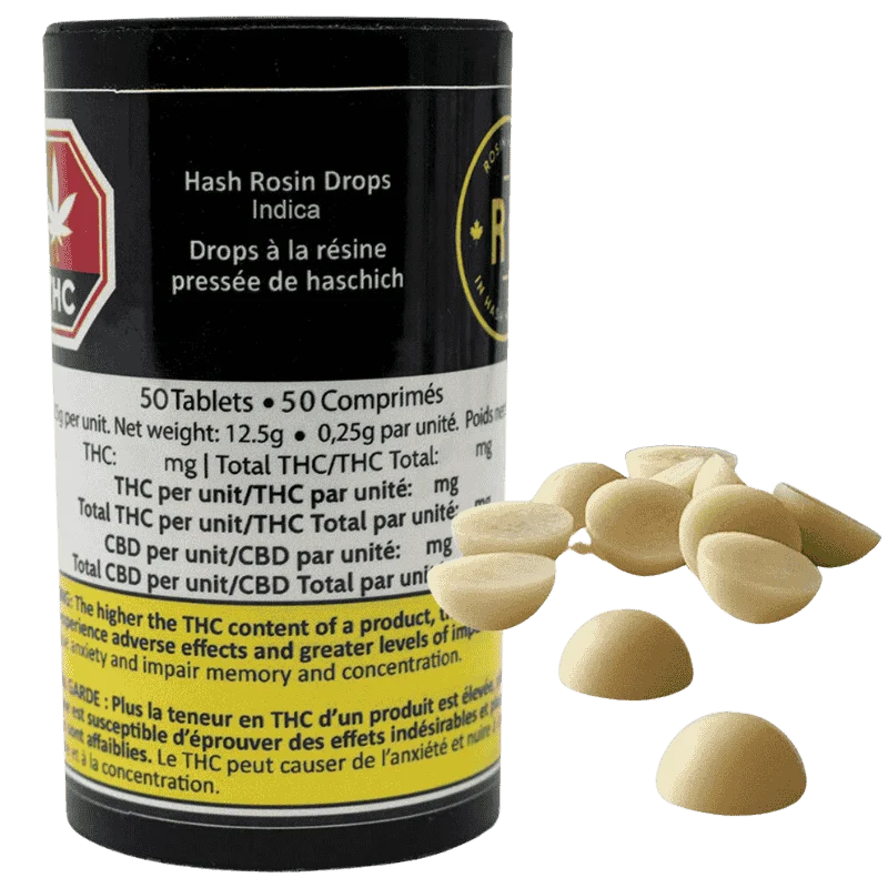 Rosin Heads – Hash Rosin Drops Indica V2 25 X 10Mg – 10.25G