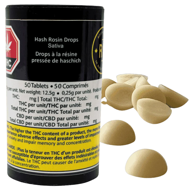Rosin Heads – Hash Rosin Drops Sativa V2 25 X 10Mg – 10.25G