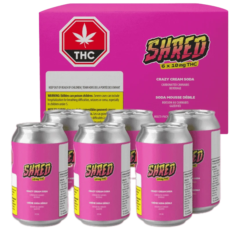 Shred – Crazy Cream Soda 6-Pack – 2130Ml