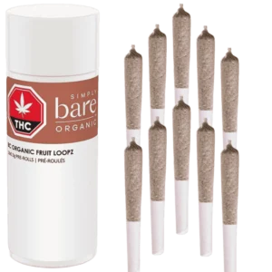 Simply Bare, BC Organic Fruit Loopz Pre Rolls, 10pk (3g)