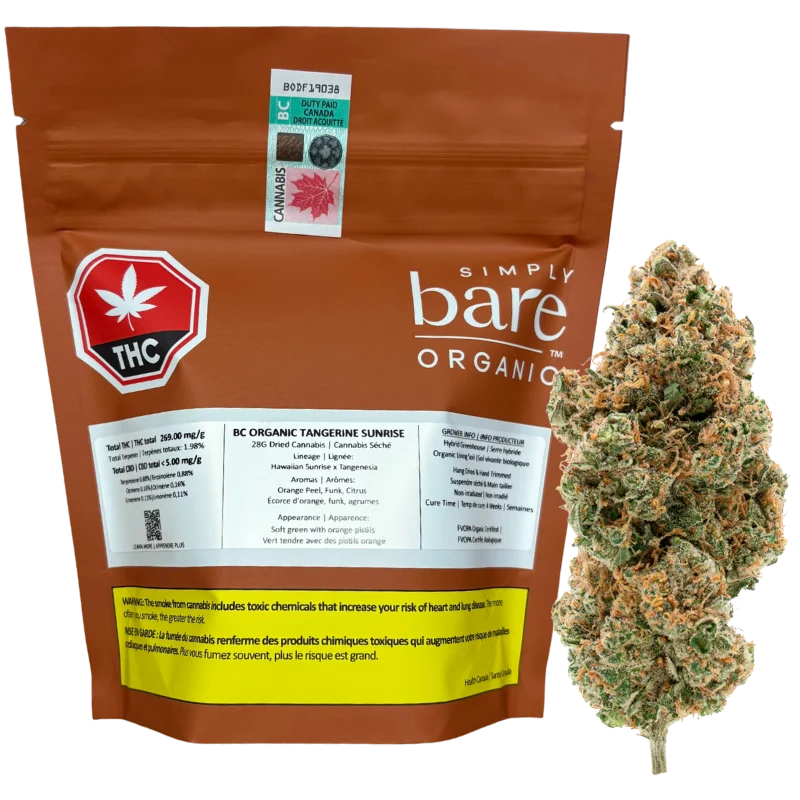 Simply Bare Organic – Tangerine Sunrise – 28G
