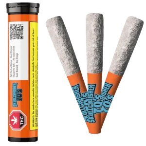Skullcrusher 70’S – Iced Orange – Quad Diamond Infused Pre-Rolls – 1.35G