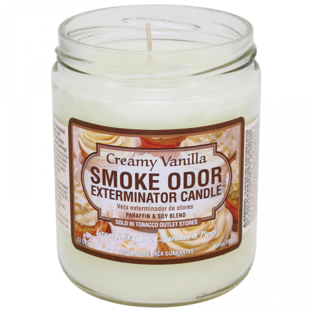 Smoke Odor Exterminator Candles – Creamy Vanilla