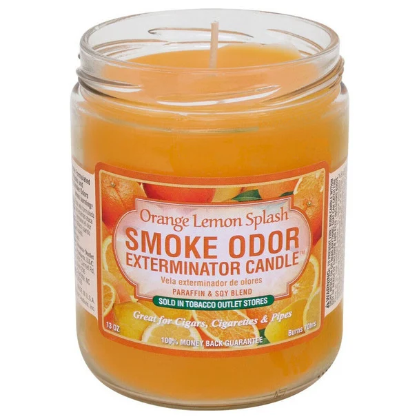 Smoke Odor Exterminator Candles – Orange Lemon Splash