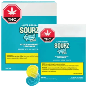 Sourz By Spinach – Fully Blasted Blue Raspberry Lemonade Lre Chews – 50G