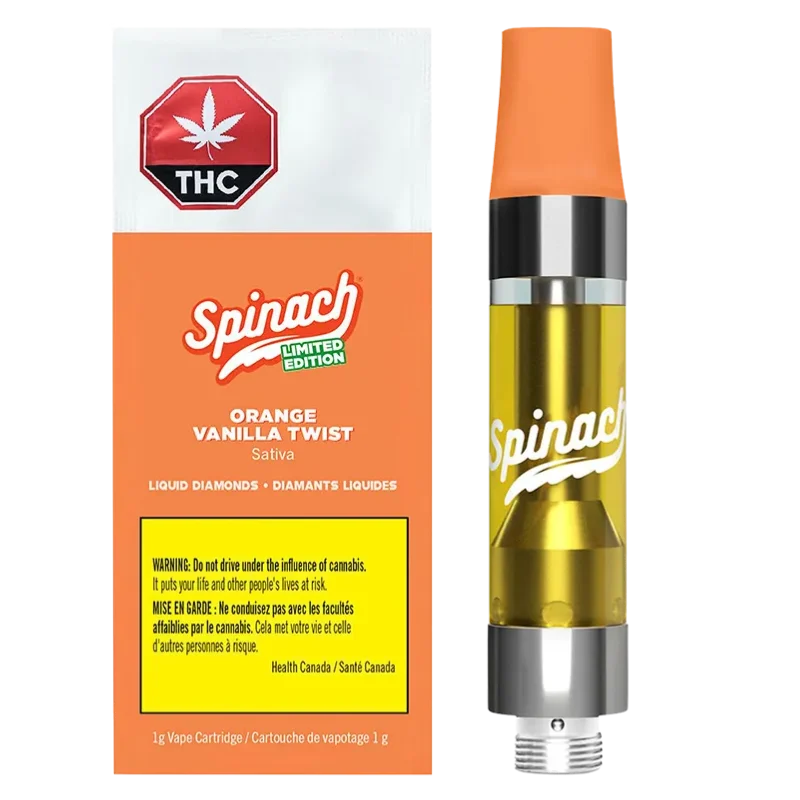 Spinach – Orange Vanilla Twist Liquid Diamonds Bld Vape Lto – 1G